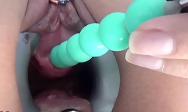 Cissified masturbate her pee hole connected with a jumbo dildo be advisable for balls