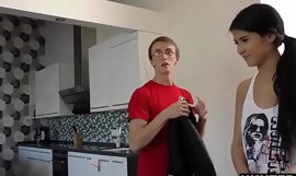 Beautiful Teen Fucks Accidental Guy For Cash In Front Of Nerdy BF