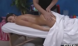 Hawt legal age teenager fucked hard by her massage therapist
