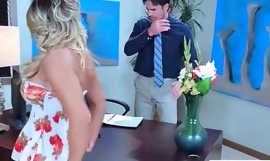 Sex Scene In Office With Slut Hot Busty Girl (Cali Carter) video-26