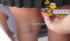 Upskirt together with groping / fagged groping vids