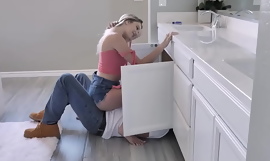 Lovely blonde Kenna James wants in all directions get knocked up by her own means, so when the stud plumber Bobby comes in in all directions fix the sink she temps him in all directions fill her pussy up.