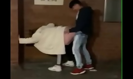 Turkish Young man Fuck German Classmate On The Streets