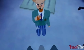 Beastars Furry Yaoi - Louis x Legosi jerk off en zuigen YIFF Legosi sperma in zijn mond - Yaoi Hentai 3D