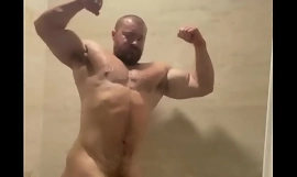 Part 2 Bodybuilder Giant Cock Shower OnlyfansBeefBeast Flexing and  Oozing Thick Precum Hot Alpha Bear
