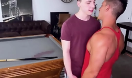 Twink Stepson fucked By Hot Hunk Stepdad Jax Thirio On Pool Table