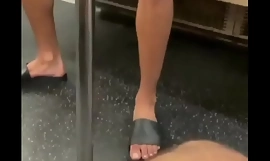 Flashing dick in the subway