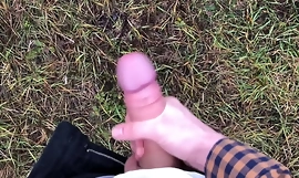 Horny BOY with HUGE DICK(23cm) Jerking OFF OUTDOOR IN THE COLD WEATHER