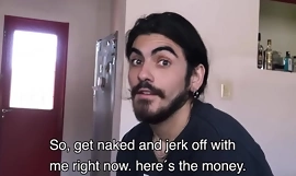 Lige Langhåret Latino Stud Kneppet af homoseksuelle roommate For kontanter og gratis leje POV