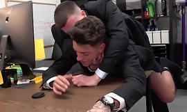 Hot suited up Office boy fucked HARD n links spunky