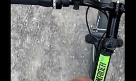 driving bike with my cock out