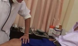 Gung-ho oriental doctor engulfing patients dick