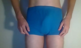 Twink slowly reveals the contents of his undies