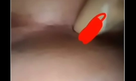 Fucking my hole with a makeup bottle