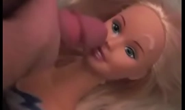 Barbie Tạo kiểu Đầu Xuất tinh Mặt Thủ dâm Wank