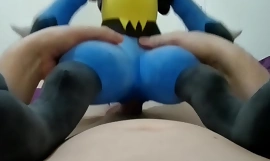 Lucca The Lucario Plush Gets Bred By Her Trainer: 100 minutes of sensual lovemaking with creampie