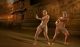 India follar película Extranjero Desnudo Baile