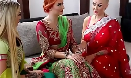 Förbröllop indisk en av ett par augusti