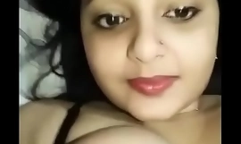 Horny India Spread out Sucks Own Boobs