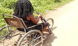 The Missing Cripple Caught Fucking By The Village Area Boy After Her Twenty years Of No Sex Watch How She Is Screaming For The Pains Of Her Leg And Tits Creamy Pussy