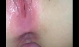 Fucking her virgin ass when looking her pink pussy asking for my dick...