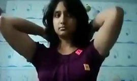 Desi Mavika Stripping To tease her boyfriend in the air this self shot integument - indiansexygfs free porn skin