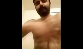 Indian gay video of a sex-crazed and hairy desi plan b mask jerking off naked - Indian Gay Site