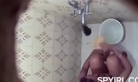 Hot indian mummy caught by hidden cam in shower