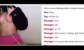 Cute Omegle Teen Shows Bore And Tits ALMOST Got Caught!