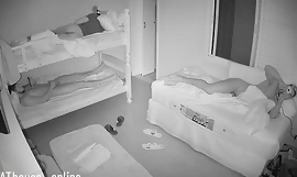 Real spy cam in guys receive room at night
