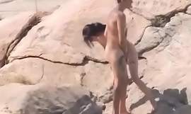 She found a cock at the nude beach    And couldn't resist to try it!