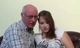 Old grandfather seduce not grand-daughter in all directions sly fuck