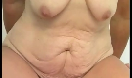 Hairy granny bawdy cleft filled apropos younger dick
