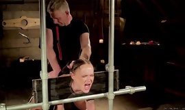 Sexy Bdsm sex for legal age teen slave get pun coupled with fucked