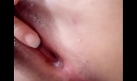 look at the semen they left in my vagina after fucking me doggy style