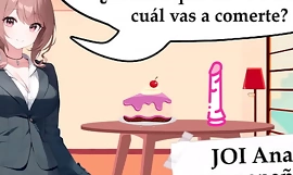JOI 肛门无尽西班牙语。 El 困境 de la polla 和 la tarta。视频完成。