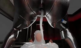Balerina från Atomic heart gör anal ride tills sperma