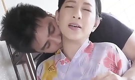 Asian MiLF get fucked in the ass for the pre-eminent time Uncensored