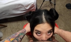 POV facefucking Chinees meisje