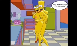 Marge anális háziasszony örömmel nyöszörög, ahogy a forró cum megtölti a fenekét, és minden irányba spriccel / Hentai / Cenzúrázatlan / Toons / Anime