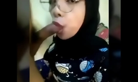 بوكيب اندونيسيا الجلباب اللسان الجنس