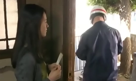 A woman-rapist sneaks in and rapes a postman 