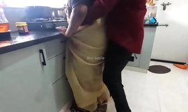 Tamil maid got fucked forth kitchen