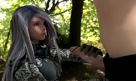 Nier Automata A2 Handjob with Cum Facial and Oral Creampie Cum In Mouth CIM 3D Animated Hentai - by OpticonStudios