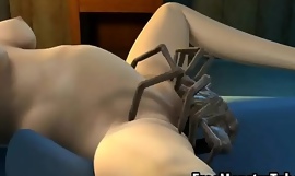 3d mollycoddle memperoleh ulangan berpasangan oleh satu orang asing labah-labah tinggi 1