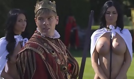 King fucks his busty slutty servants Jasmine and Anissa porn video