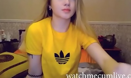 Cute Teen teases on webcam